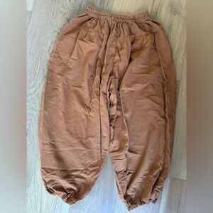 Women's Wide Leg Brown Pants
